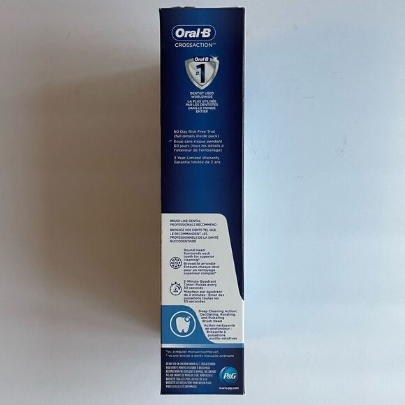 Oral-B Crossaction Electronic Toothbrush Blue - Picture 5 of 6